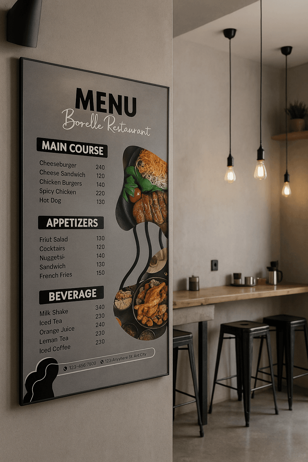 Duvar Menüsü - Menü Ankara