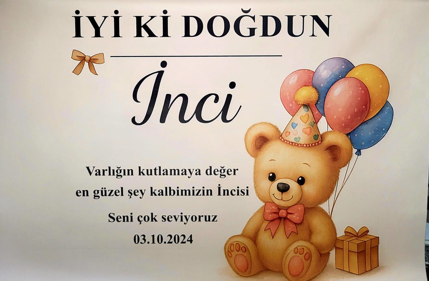 Ankara Doğum Günü Afişi & Karşılama Panosu - Ankara Reklamcı Görsel 2