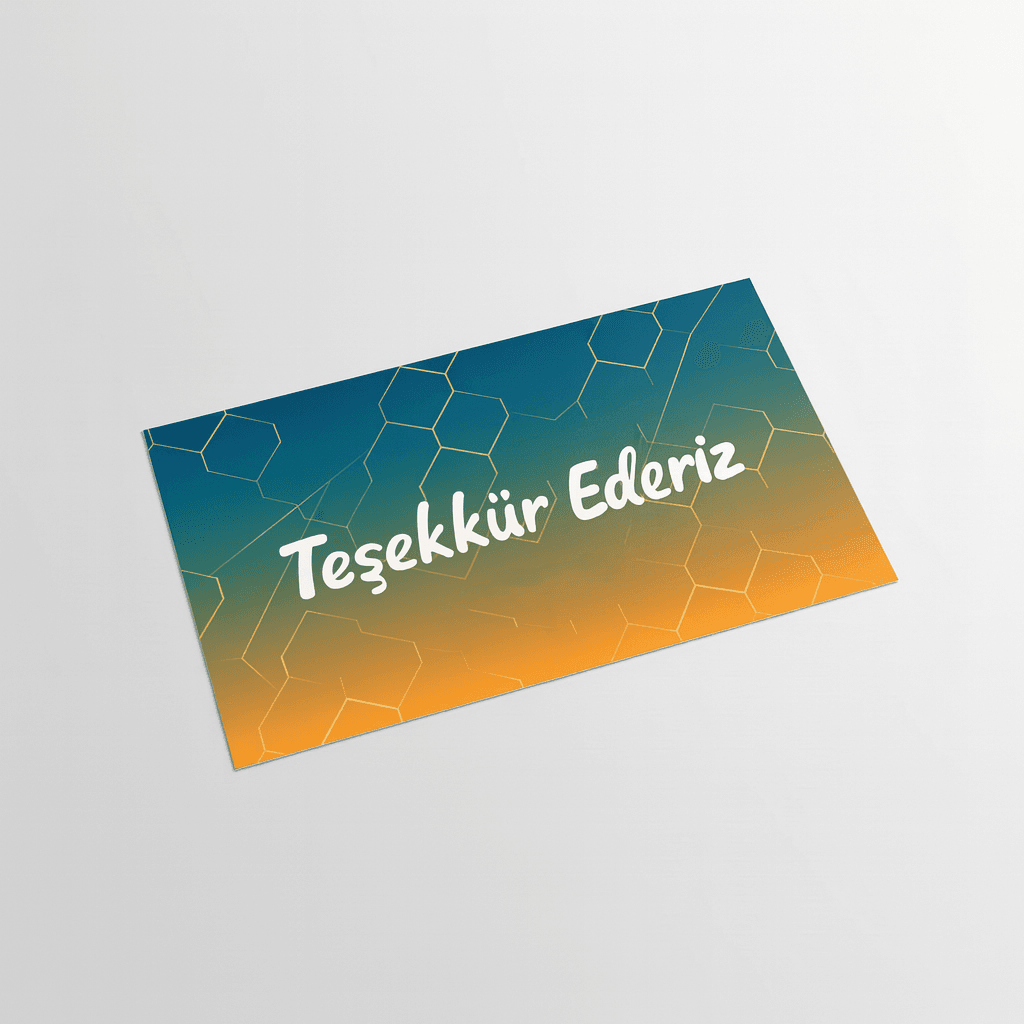 Teşekkür Kartı Baskı - Ankara Baskı Hizmetleri
